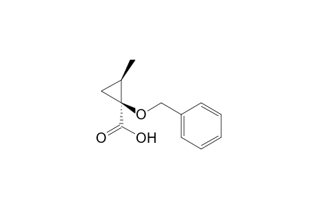 (1S.2R)-2-Methyl-1-benzyloxycyclopropane-1-carboxylic acid