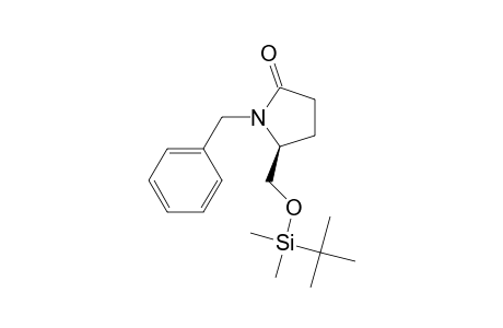 (S)-5-(TERT.-BUTYLDIMETHYLSILOXYMETHYL)-1-(PHENYLMETHYL)-2-PYRROLIDINONE