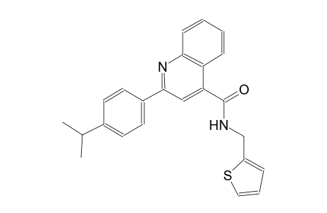 2-(4-isopropylphenyl)-N-(2-thienylmethyl)-4-quinolinecarboxamide