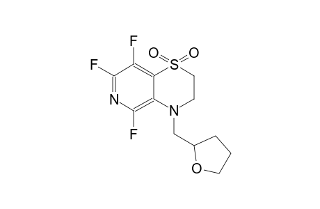 2H-pyrido[4,3-b][1,4]thiazine, 5,7,8-trifluoro-3,4-dihydro-4-[(tetrahydro-2-furanyl)methyl]-, 1,1-dioxide