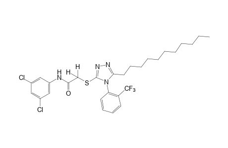 3',5'-dichloro-2-{[4-(alpha,alpha,alpha-trifluoro-o-tolyl)-5-undecyl-4H-1,2,4-triazol-3-yl]thio}acetanilide