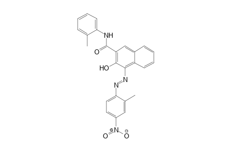 2-Naphthalenecarboxamide, 3-hydroxy-4-[(2-methyl-4-nitrophenyl)azo]-N-(2-methylphenyl)-4-Nitro-o-toluidine->3-hydroxy-2-naphtho-o-toluidide