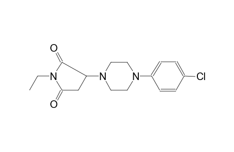 3-[4-(4-chlorophenyl)-1-piperazinyl]-1-ethyl-2,5-pyrrolidinedione
