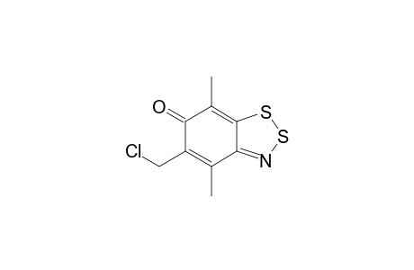 5-Chloromethyl-4,7-dimethyl-6H-1,2,3-benzodithiazol-6-one