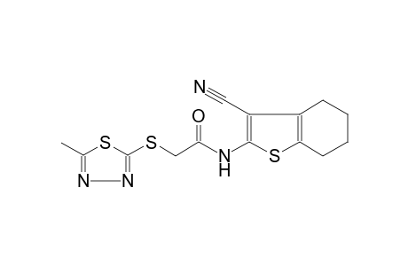 N-(3-cyano-4,5,6,7-tetrahydro-1-benzothien-2-yl)-2-[(5-methyl-1,3,4-thiadiazol-2-yl)sulfanyl]acetamide