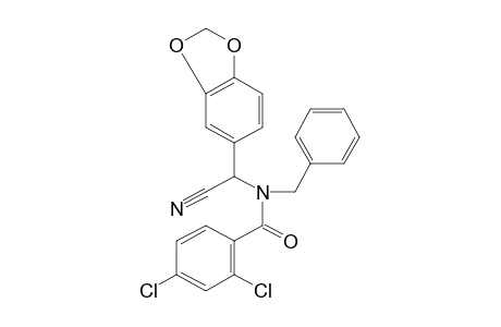 N-benzyl-N-(a-cyanopiperonyl)-2,4-dichlorobenzamide