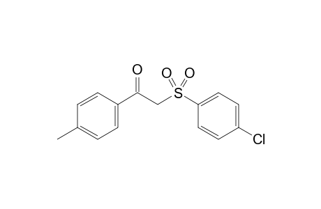 2-(4-chlorophenyl)sulfonyl-1-(4-methylphenyl)ethanone