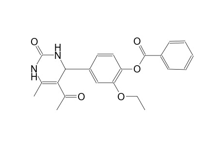 4-(5-acetyl-6-methyl-2-oxo-1,2,3,4-tetrahydro-4-pyrimidinyl)-2-ethoxyphenyl benzoate