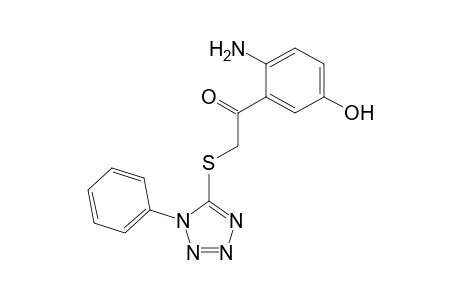 Ethanone, 1-(2-amino-5-hydroxyphenyl)-2-[(1-phenyl-1H-tetrazol-5-yl)thio]-