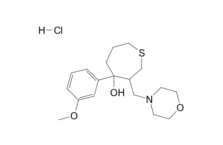 4-(3'-Methoxyphenyl)-3-(morpholinomethyl)-thiepan-4-ol Hydrochloride