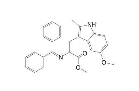 Methyl 5-methoxy-2-methyl-N-(diphenylmethylene)-dl-tryptophanate