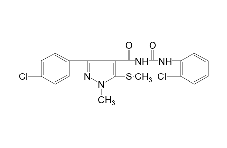1-(o-chlorophenyl)-3-{[3-(p-chlorophenyl)-1-methyl-5-(methylthio)pyrazol-4-yl]carbonyl}urea