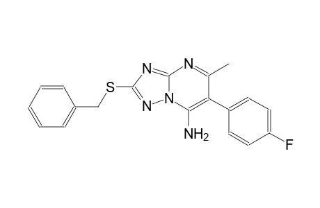 [1,2,4]triazolo[1,5-a]pyrimidin-7-amine, 6-(4-fluorophenyl)-5-methyl-2-[(phenylmethyl)thio]-