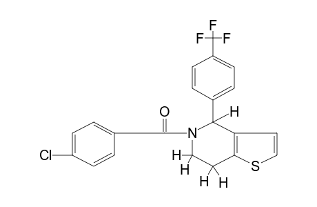 5-(p-CHLOROBENZOYL)-4,5,6,7-TETRAHYDRO-4-(alpha,alpha,alpha-TRIFLUORO-p-TOLYL)THIENO[3,2-c]PYRIDINE