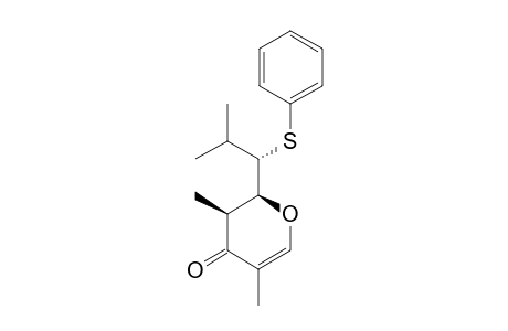 (2R*,2'S*,3R*)-3,5-DIMETHYL-2-[2-METHYL-1-(PHENYLTHIO)-PROPYL]-2,3-DIHYDRO-4H-PYRAN-4-ONE