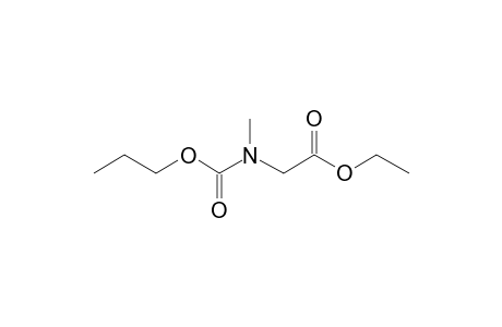 Glycine, N-methyl-N-propoxycarbonyl-, ethyl ester