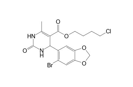 4-Chlorobutyl 4-(2-bromo-4,5-methylenedioxyphenyl)-3,4-dihydro-6-methyl-2(1H)-oxopyrimidine-5-carboxylate