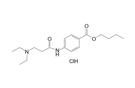 p-[3-(diethylamino)propionamido]benzoic acid, butyl ester, hydrochloride