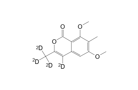 [4-(2)H,9-(2)H(3)]-6,8-Dimethoxy-3,7-dimethylisocoumarin