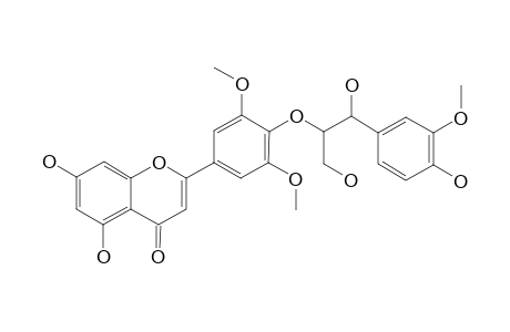 TRICIN-4'-O-(ERYTHRO-BETA-GUAIACYLGLYCERYL)-ETHER