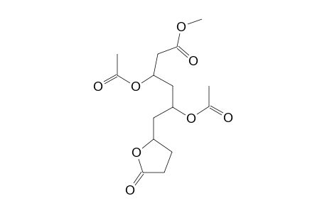 2-Furanhexanoic acid, tetrahydro-.beta.,.delta.-dihydroxy-5-oxo-, methyl ester, diacetate