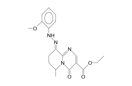 E-ETHYL-9-(2-METHOXYPHENYL)-HYDRAZONO-6-METHYL-4-OXO-6,7,8,9-TETRAHYDRO-4H-PYRIDO-[1,2-A]-PYRIMIDINE-3-CARBOXYLATE