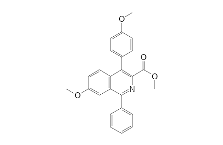 Methyl 7-methoxy-4-(4-methoxyphenyl)-1-phenylisoquinoline-3-carboxylate