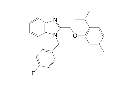 1-(4-Fluorobenzyl)-2-[(2-isopropyl-5-methyl-phenoxy)methyl]benzimidazole