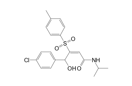 (E)-4-(4-Chloro-phenyl)-4-hydroxy-N-isopropyl-3-tosyl-but-2-enamide