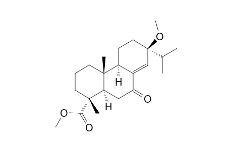 Methyl 13.beta.-methoxy-7-oxoabiet-8(14)-en-18-oate