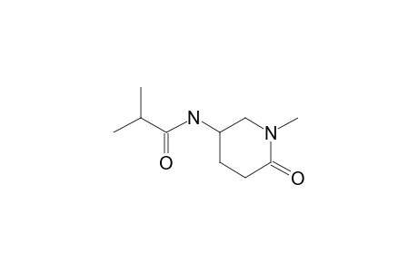 5-Amino-1-methyl-2-piperidinone, N-(2-methylpropionyl)-