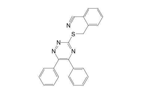 2-([(5,6-Diphenyl-1,2,4-triazin-3-yl)sulfanyl]methyl)benzonitrile