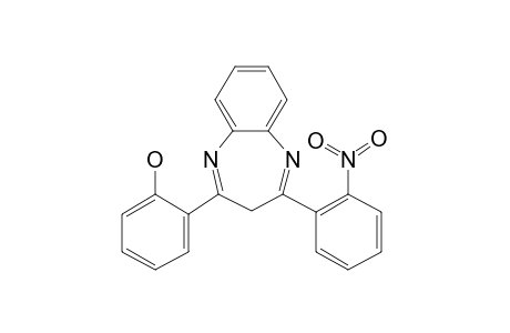 2-[2-Hydroxyphenyl]-4-[2-nitrophenyl]-3H-1,5-benzodiazepine