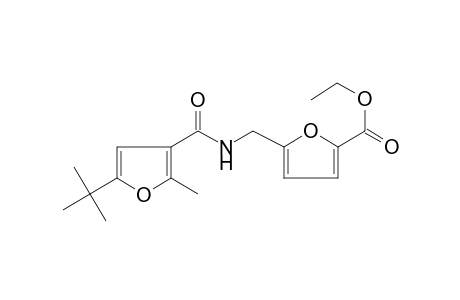 5-[[(5-tert-butyl-2-methyl-furan-3-carbonyl)-amino]-methyl]-furan-2-carboxylic acid ethyl ester