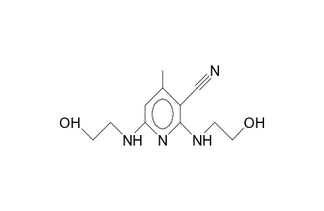 2,6-Bis(2-hydroxy-ethylamino)-4-methyl-3-pyridinecarbonitrile