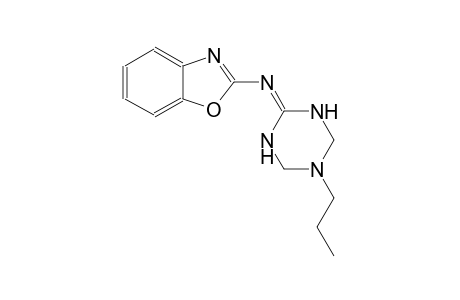 N-(5-propyltetrahydro-1,3,5-triazin-2(1H)-ylidene)-1,3-benzoxazol-2-amine