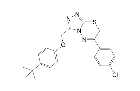 3-(4-tert-butyl-phenoxymethyl)-6-(4-chloro-phenyl)-7H-[1,2,4]triazolo[3,4-b][1,3,4]thiadiazine