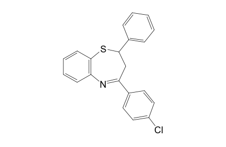 4-(4-Chlorophenyl)-2-phenyl-2,3-dihydro-1,5-benzothiazepine