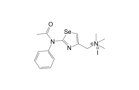 [2-(N-Acetylanilino)-1,3-selenazol-4-ylmethyl]trimethylammonium iodide