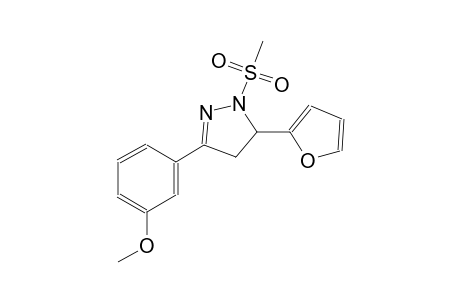 5-(2-furyl)-3-(3-methoxyphenyl)-1-(methylsulfonyl)-4,5-dihydro-1H-pyrazole