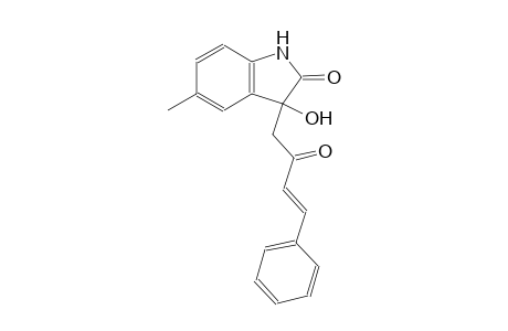 3-hydroxy-5-methyl-3-[(3E)-2-oxo-4-phenyl-3-butenyl]-1,3-dihydro-2H-indol-2-one