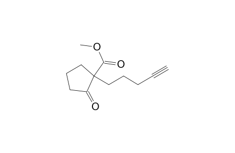 2-Keto-1-pent-4-ynyl-cyclopentanecarboxylic acid methyl ester