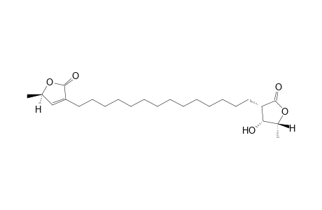 (5R)-3-[14-[(3S,4R,5R)-4-hydroxy-2-keto-5-methyl-tetrahydrofuran-3-yl]tetradecyl]-5-methyl-5H-furan-2-one