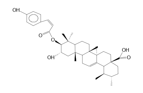 3B-O-cis-P-COUMAROYL-2A-HYDROXY-URS-12-EN-28-OIC ACID