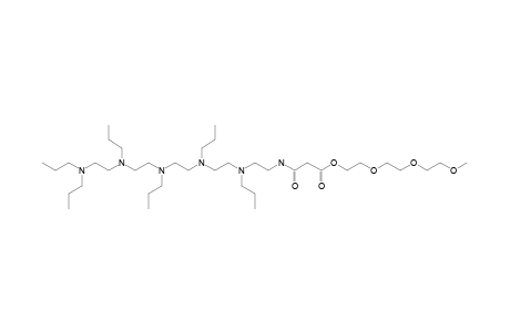 METHOXY-TRI-(ETHYLENEGLYCOL)-[N,N',N,N,N,N-HEXAPROPYL-HEXA-(AMINOETHYL)-AMINO]-MALONAMIDEESTER;ME3N6C3
