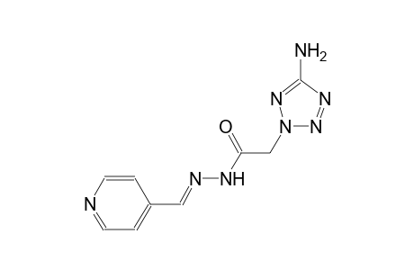 2-(5-amino-2H-tetraazol-2-yl)-N'-[(E)-4-pyridinylmethylidene]acetohydrazide