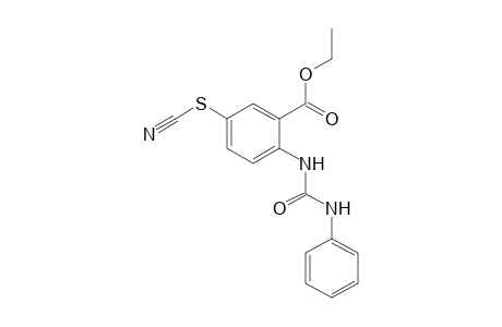 N-(PHENYLCARBAMOYL)-5-THIOCYANATOANTHRANILIC ACID, ETHYL ESTER