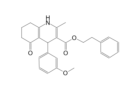 2-phenylethyl 4-(3-methoxyphenyl)-2-methyl-5-oxo-1,4,5,6,7,8-hexahydro-3-quinolinecarboxylate