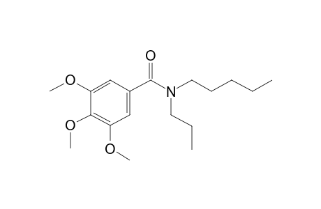 Benzamide, 3,4,5-trimethoxy-N-propyl-N-pentyl-