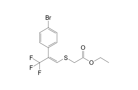 (E)-1,1,1-Trifluoro-2-(4-bromophenyl)-3-[(ethoxycarbonylmethyl)thio]-2-propene